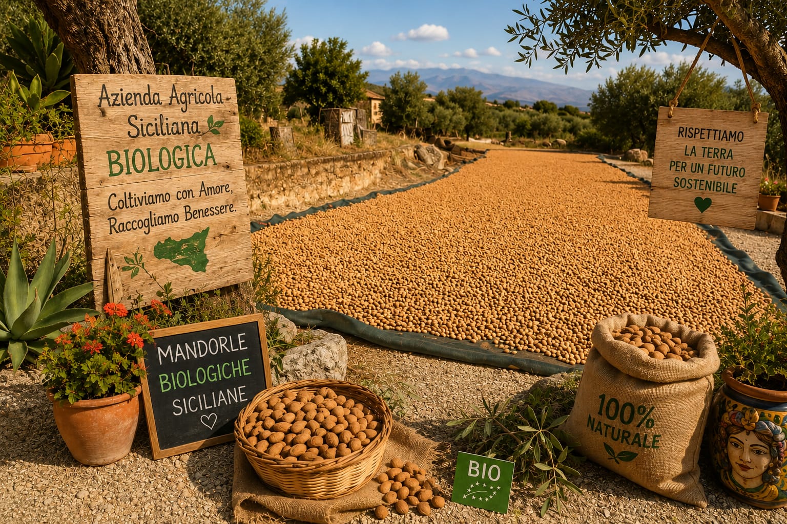 Mandorle biologiche Villa Aurora
