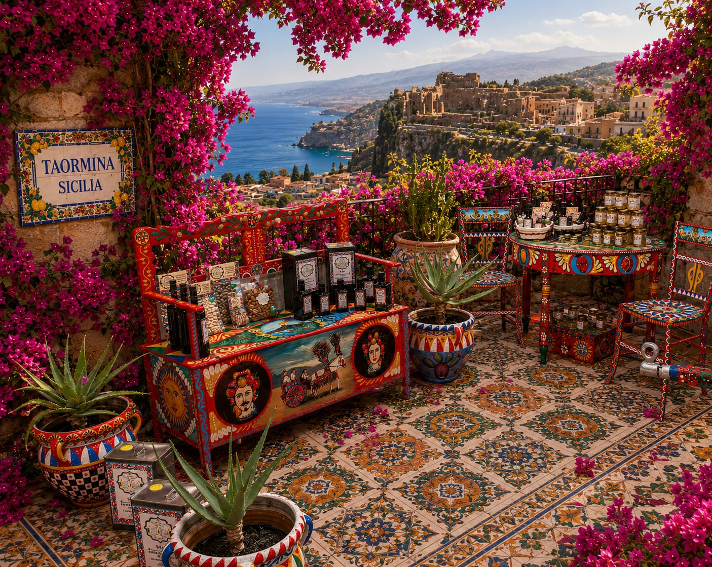 Villa Aurora — terrazza e ulivi